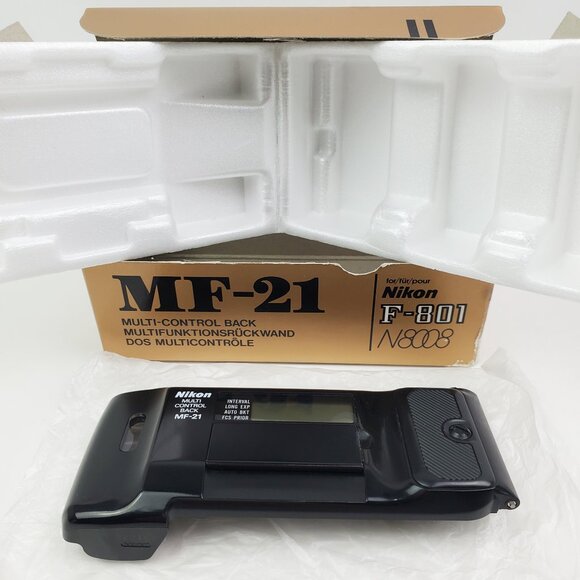 Nikon Multi-Control Back MF-21 for F-801 / N8008 Film Camera Vintage Unused NOS - Picture 8 of 13